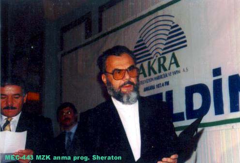 M. Zahid KOTKU Rh.A'i anma programı Sheraton - (1995)